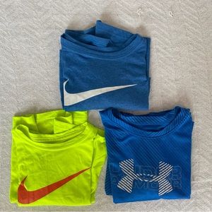 boys dry fit tees.. ( comes in set)